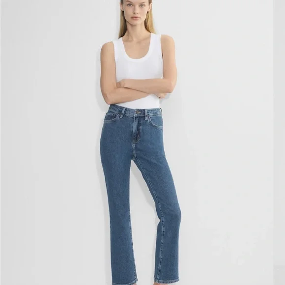 Denim Forum Diaz High Rise Blue Jeans - Picture 1 of 4